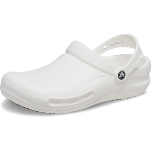 Crocs Unisex-Adult Bistro Work Clogs | Enclosed Toe | Slip Resistant | All Day Comfort(White)
