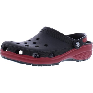 Crocs Unisex-Adult Classic Clog, Clogs for Women and Men(Black/Red)