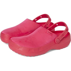 Crocs Unisex-Adult Classic Crafted Canvas & Suede Clogs(Digital Raspberry Velvet)
