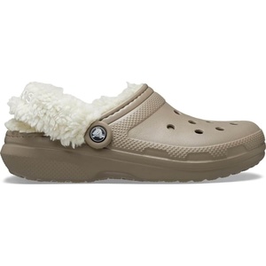 Crocs Unisex-Adult Classic Fleece Lined Clogs, Fuzzy Slippers for Women and Men(Mushroom)