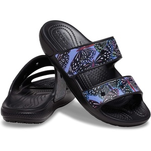 Crocs Unisex-Adult Classic Sandal-Seasonal Graphics Slide(Butterfuly Print)