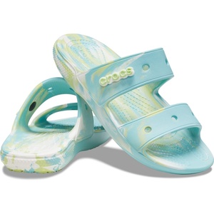 Crocs Unisex-Adult Classic Slide Sandal(Pure Water/Multi)