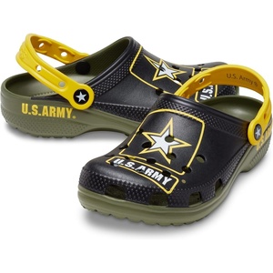 Crocs Unisex-Adult Classic United States Military Clogs(Army)