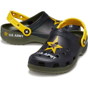 Crocs Unisex-Adult Classic United States Military Clogs(Army Green)