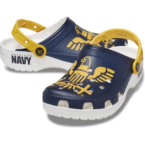 Crocs Unisex-Adult Classic United States Military Clogs(Navy)