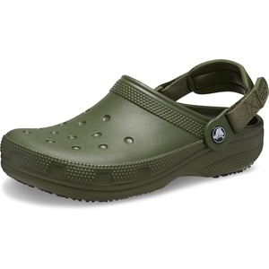 Crocs Unisex-Adult Classic Work Clogs | Enclosed Toe | Slip Resistant | All Day Comfort(Army Green)