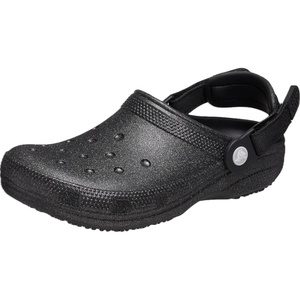 Crocs Unisex-Adult Classic Work Clogs | Enclosed Toe | Slip Resistant | All Day Comfort(Black Glitter)