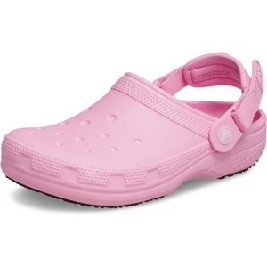 Crocs Unisex-Adult Classic Work Clogs | Enclosed Toe | Slip Resistant | All Day Comfort(Pink Tweed)