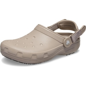 Crocs Unisex-Adult Classic Work Clogs | Enclosed Toe | Slip Resistant | All Day Comfort(Taupe)