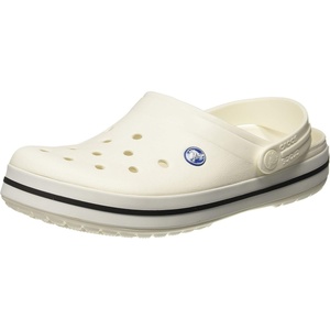 Crocs Unisex-Adult Crocband Clog(White/Black)