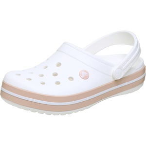 Crocs Unisex-Adult Crocband Clog(White/Pink Caramel)