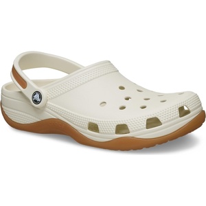 Crocs Unisex-Child Classic Evo Gum Clogs(Summit White/Gum)