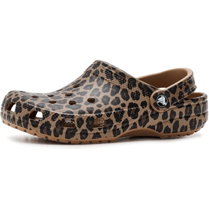 Crocs Unisex-Child Classic Graphic Clog(Sepia/Leopard)