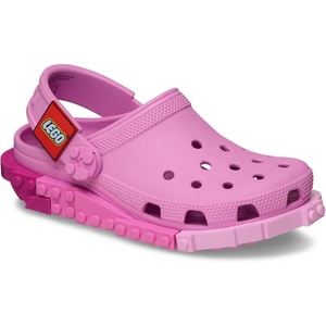 Crocs Unisex-Child Classic LEGO System Clogs, LEGO Shoes for Kids(Taffy Pink)