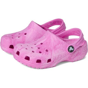 Crocs Unisex-Child Classic Watercolor Marbled Clog(Pink Swirl)