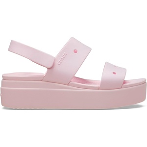 Crocs Women’s Brooklyn 4U Low Wedges, Platform Wedge Sandals for Women(Pink Milk)