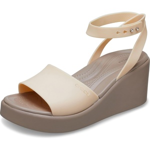 Crocs Women’s Brooklyn Ankle Strap Wedges(Shitake)