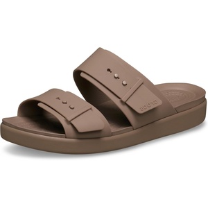Crocs Women’s Brooklyn Buckle Low Sandals(Latte)