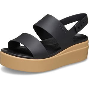 Crocs Women’s Brooklyn Low Wedge Sandals(Black/Cashew)