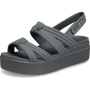 Crocs Women’s Brooklyn Low Wedge Sandals(Carbon Knot)