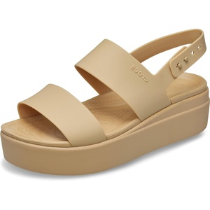 Crocs Women’s Brooklyn Low Wedge Sandals(Cashew/Cashew)