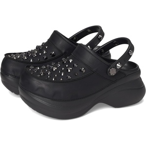 Crocs Women’s Classic Bae Clogs(Black Studded)