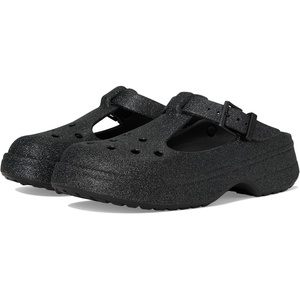 Crocs Women’s Classic Mary Jane Clogs(Black Glitter)