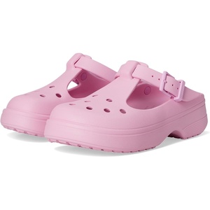 Crocs Women’s Classic Mary Jane Clogs(Pink Tweed)