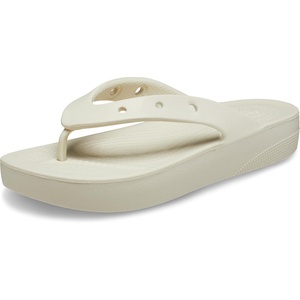 Crocs Women’s Platform Flip Flop Sandal(Bone)