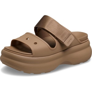 Crocs Women’s Soho Two-Strap Sandals | 2.4 Inch Platform | LiteRide Sink-In Footbed | Adjustable Upper Strap(Sepia)