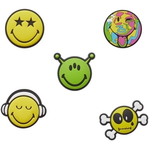 Crocs unisex adult Jibbitz Icon Pack | Jibbitz Shoe Charms(Smiley)