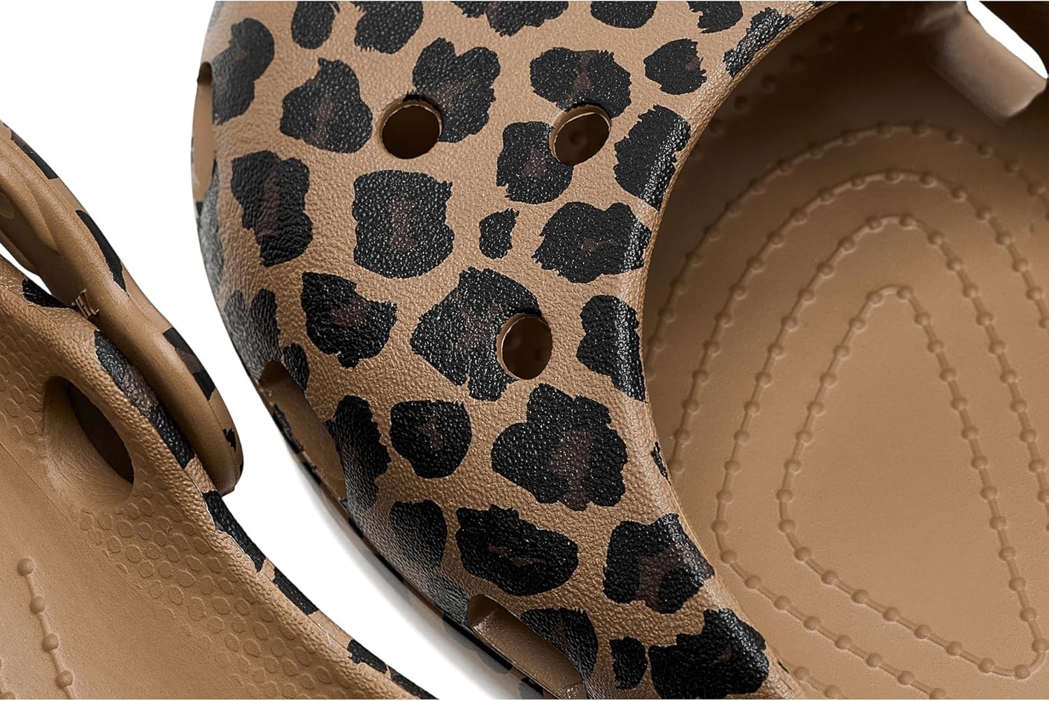 image:imageCrocs Classic Ballet Ballet SlippersSepiaLeopard