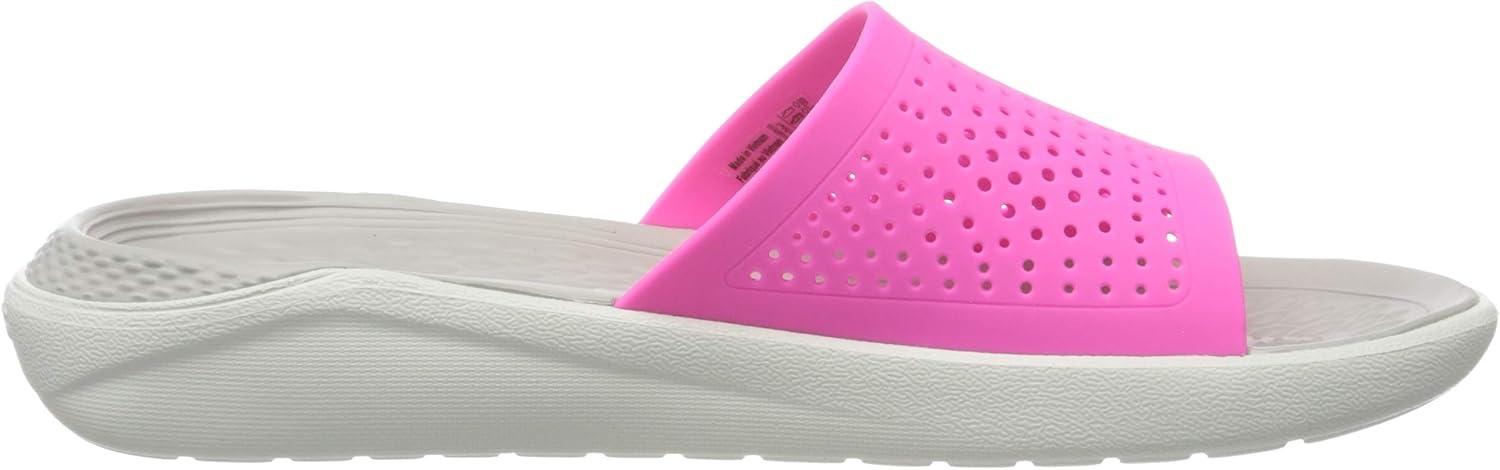image:imageCrocs LiteRide SlidePink Electric Pink Almost White 6qv