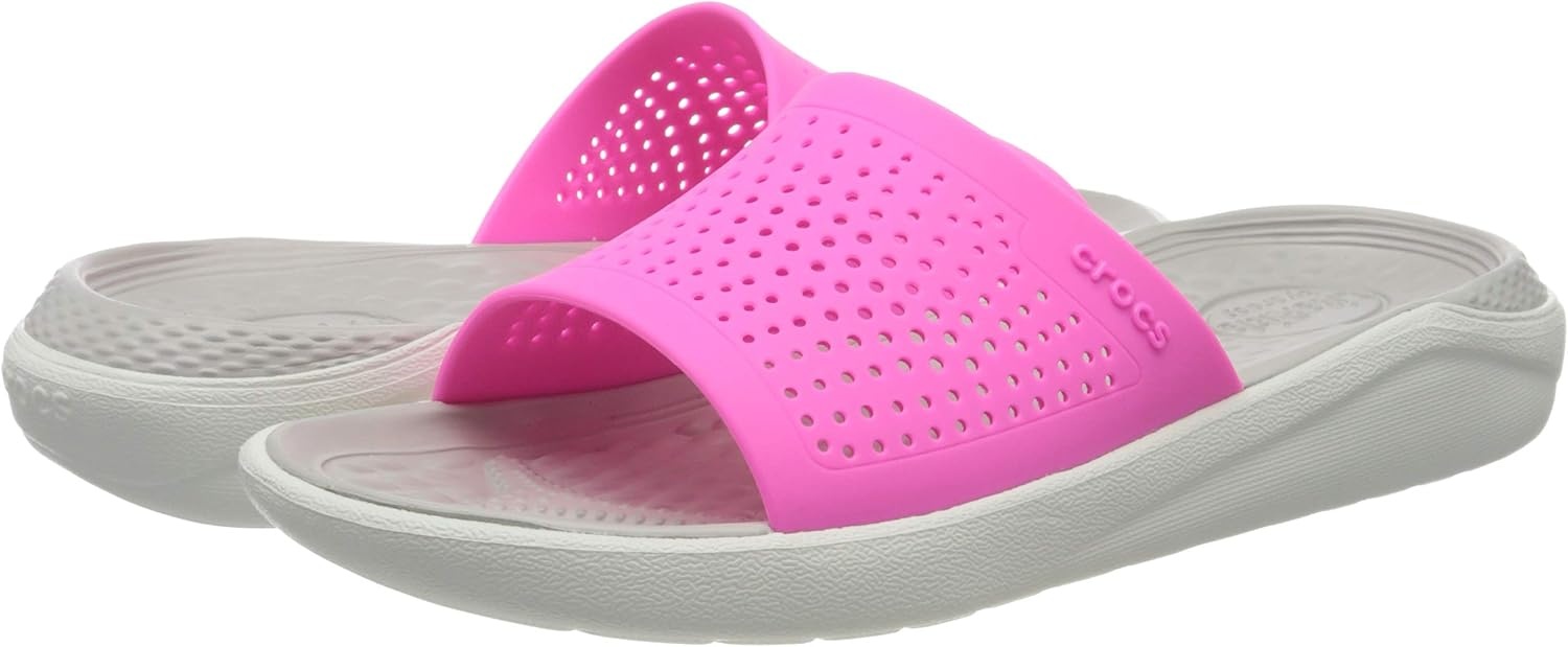 image:imageCrocs LiteRide SlidePink Electric Pink Almost White 6qv