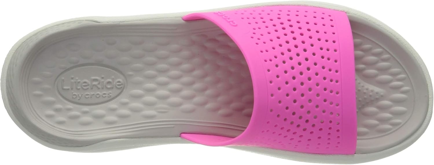 image:imageCrocs LiteRide SlidePink Electric Pink Almost White 6qv