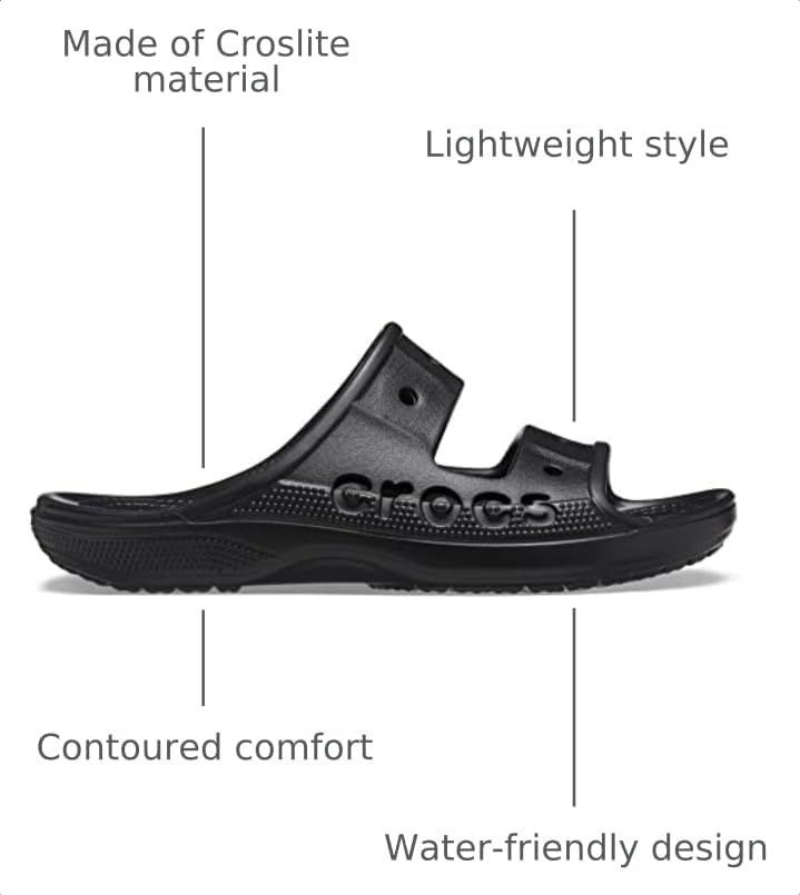 image:imageCrocs Unisex Adult Baya Slide SandalsBlack