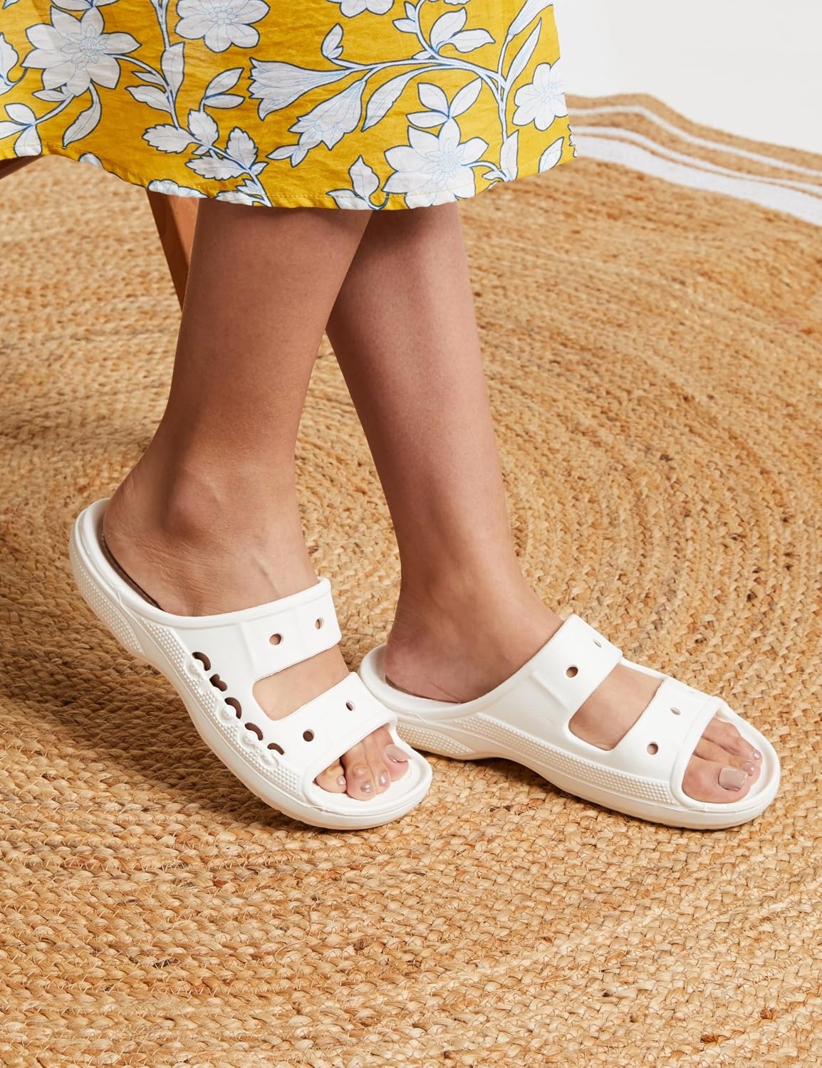 image:imageCrocs Unisex Adult Baya Slide SandalsWhite