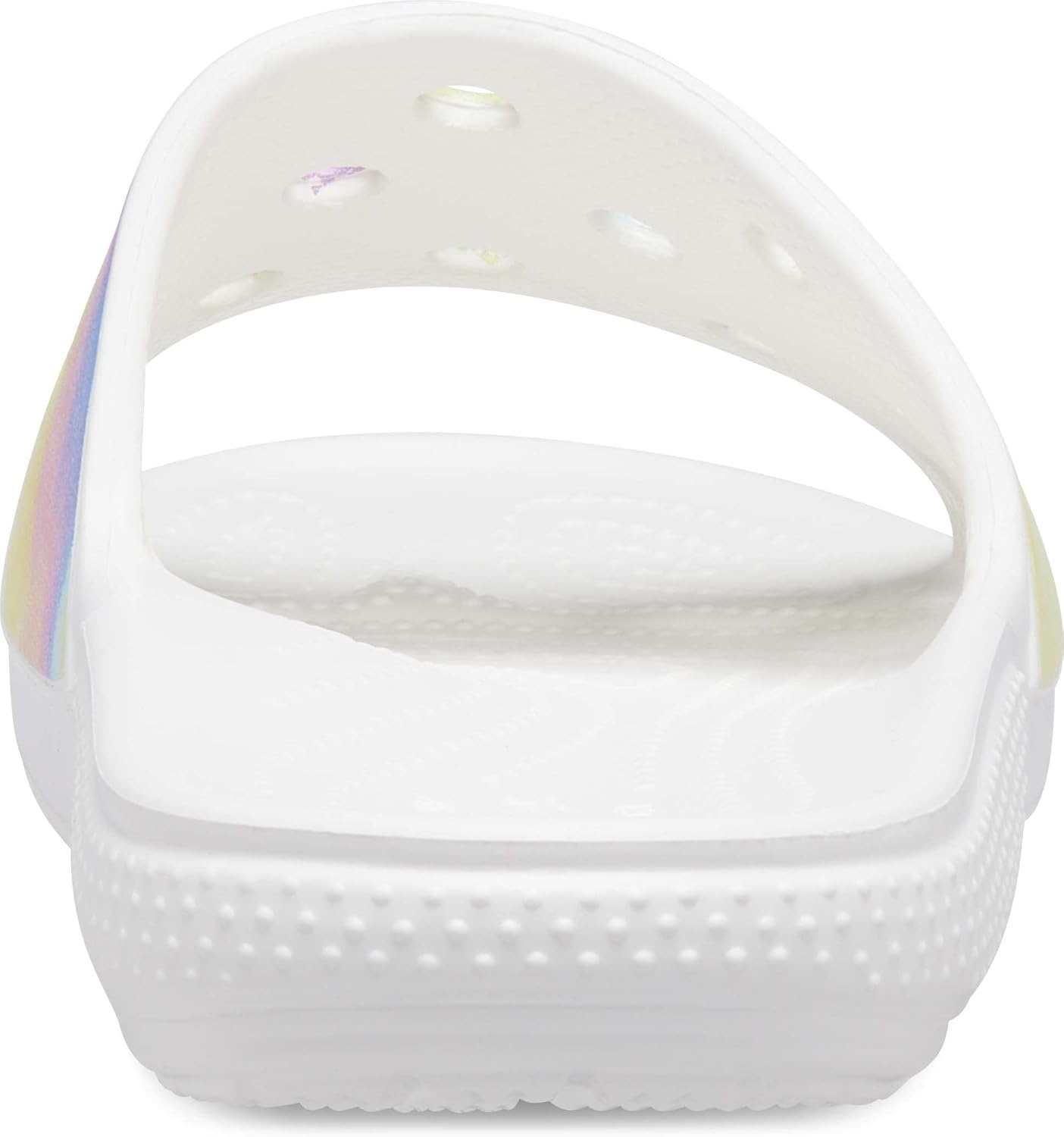 image:imageCrocs Unisex Adult Classic Graphic Slide SandalWhiteMulti