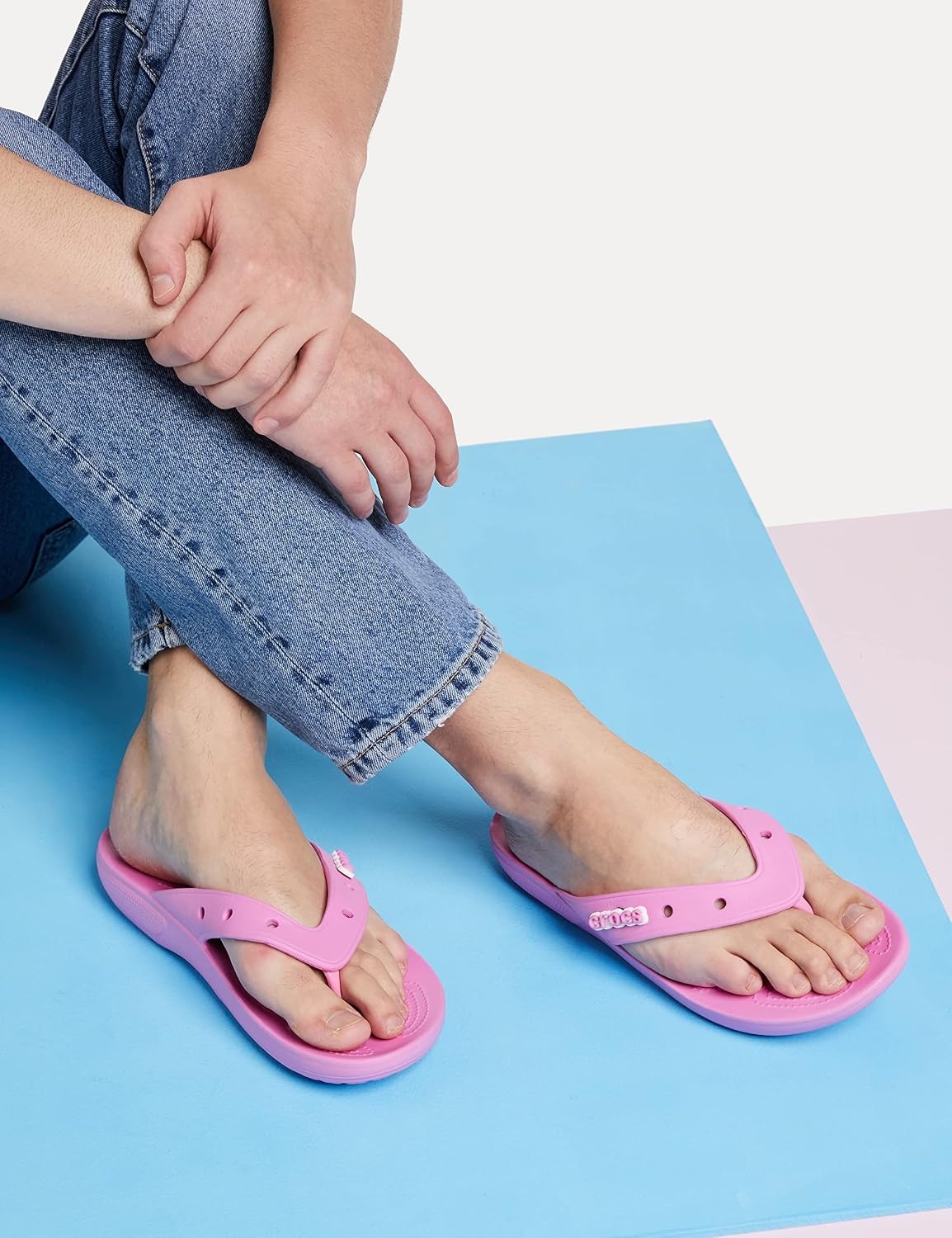 image:imageCrocs Unisexs Classic Flip FlopsTaffy Pink