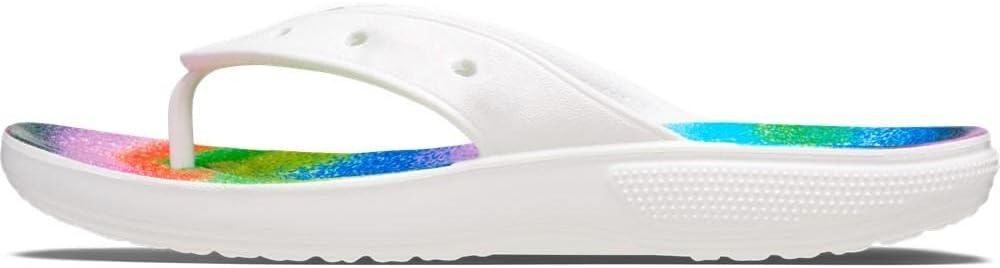 image:imageCrocs Unisexs Classic Flip FlopsWhiteMulti
