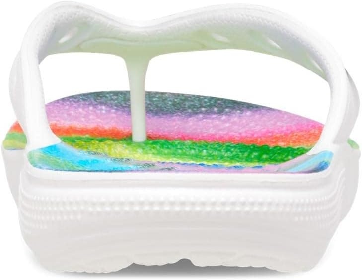 image:imageCrocs Unisexs Classic Flip FlopsWhiteMulti