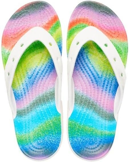 image:imageCrocs Unisexs Classic Flip FlopsWhiteMulti