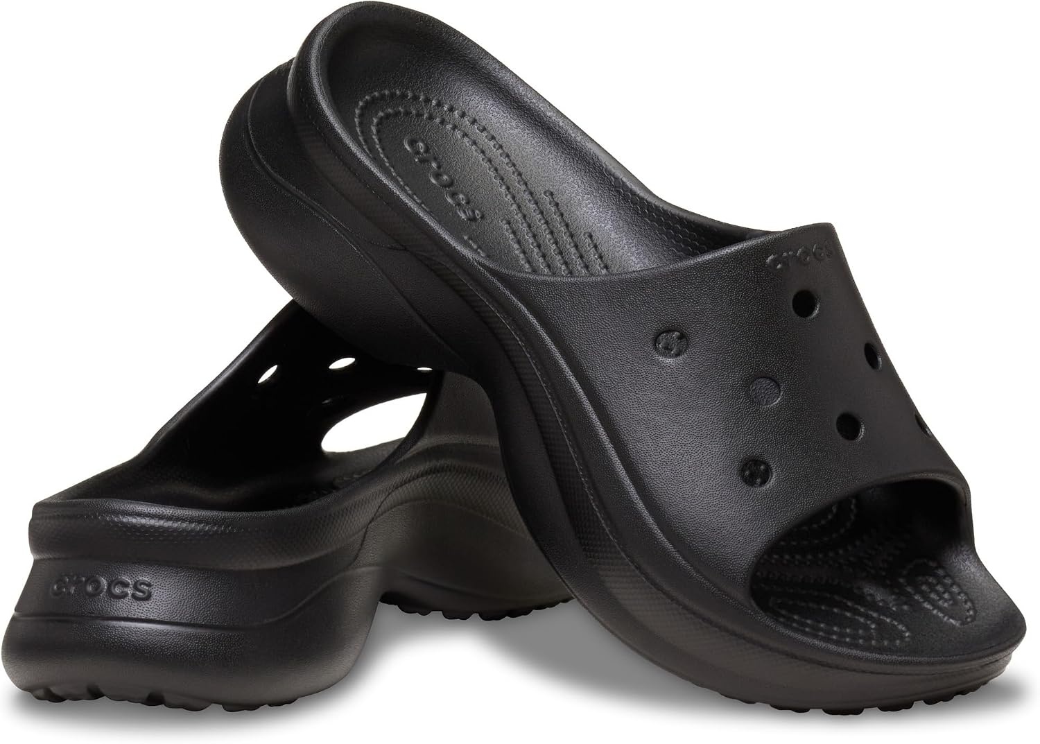 image:imageCrocs Womens Bae Slide Platform SandalsBlack