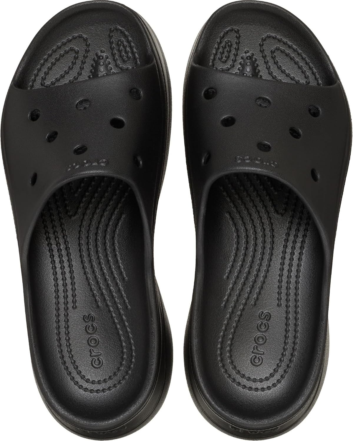 image:imageCrocs Womens Bae Slide Platform SandalsBlack