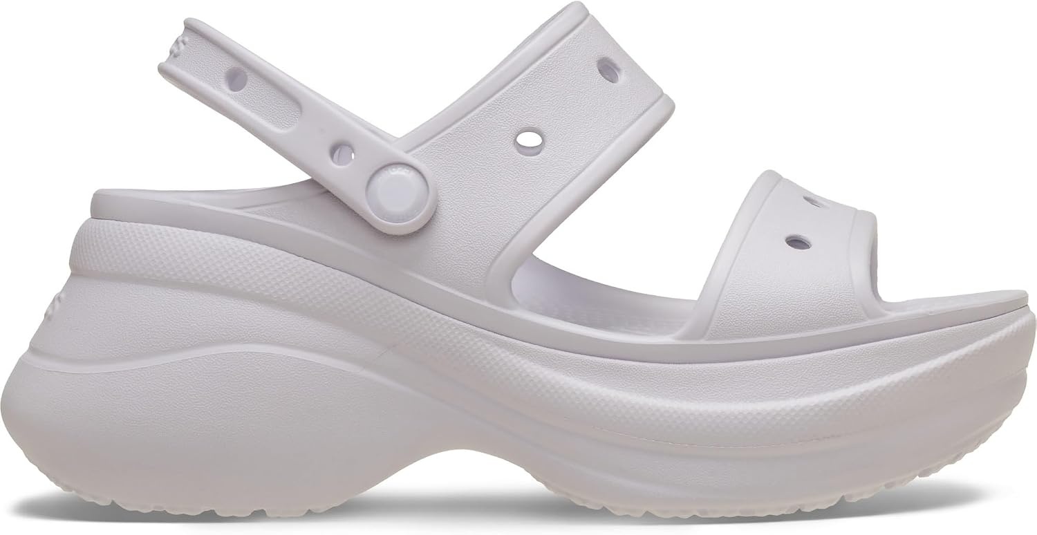 image:imageCrocs Womens Bae Slide Platform SandalsFrosted Grape