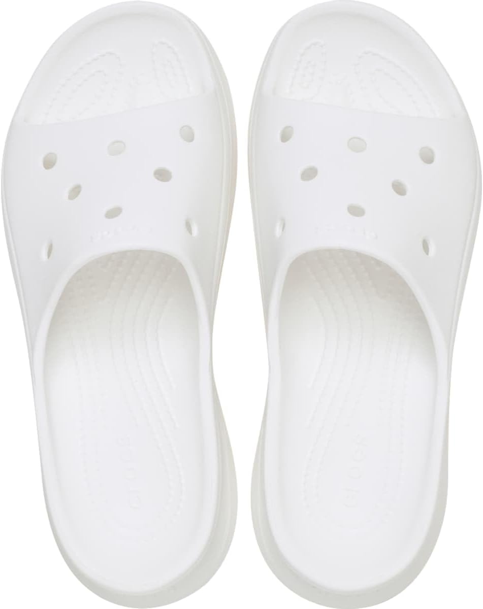 image:imageCrocs Womens Bae Slide Platform SandalsWhite