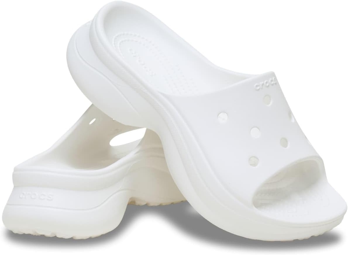 image:imageCrocs Womens Bae Slide Platform SandalsWhite