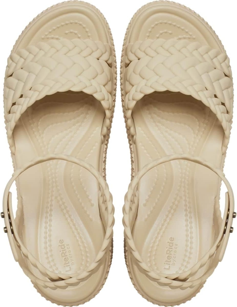image:imageCrocs Womens Brooklyn Ankle Strap WedgesChai