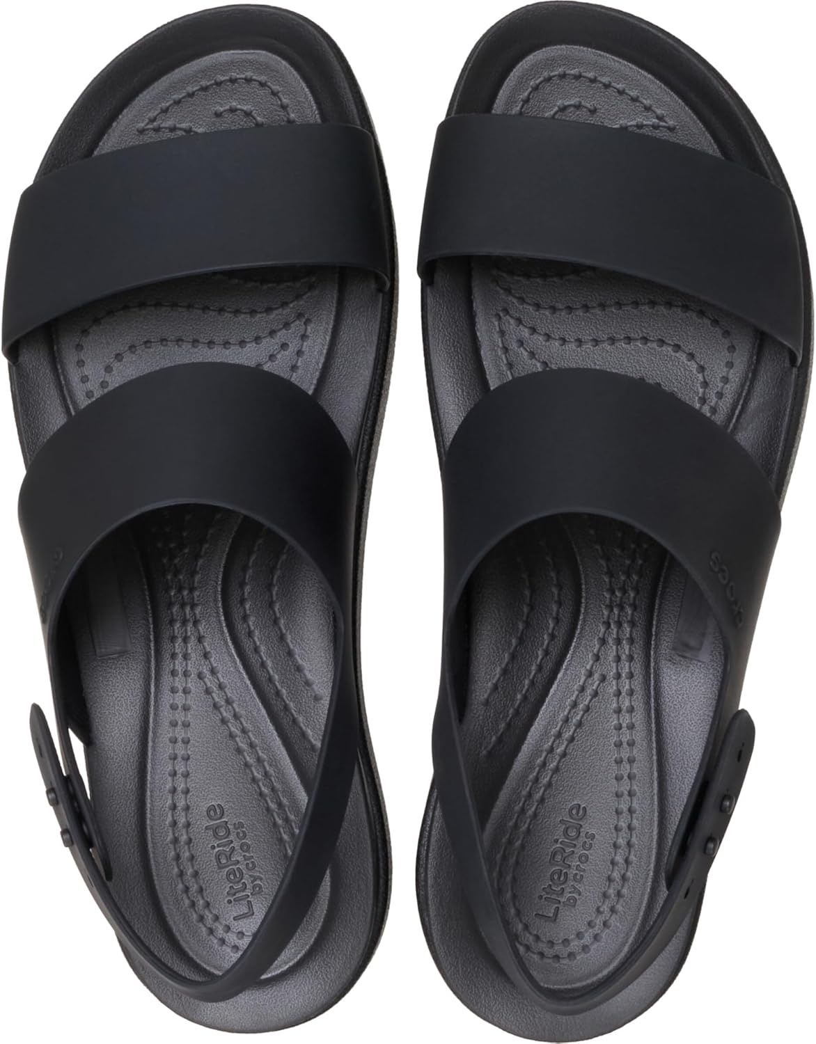 image:imageCrocs Womens Brooklyn Backstrap Low SandalsBlack