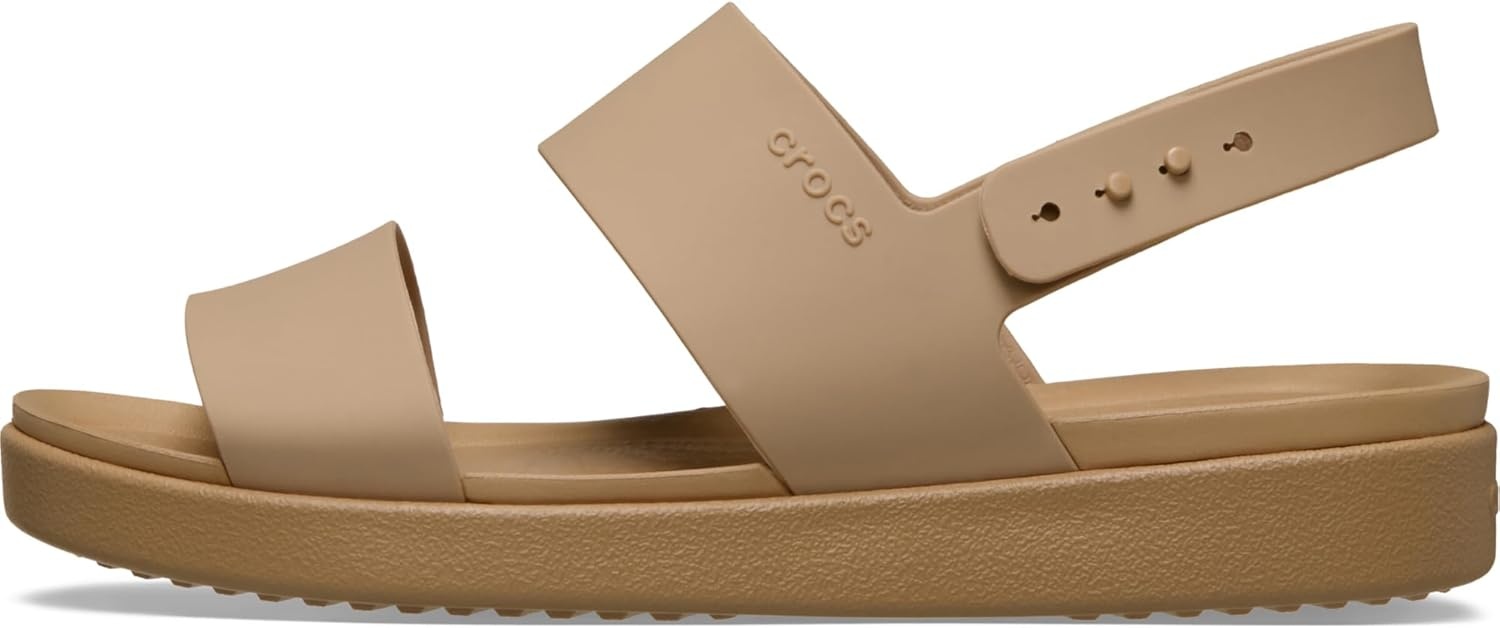 image:imageCrocs Womens Brooklyn Backstrap Low SandalsCashew